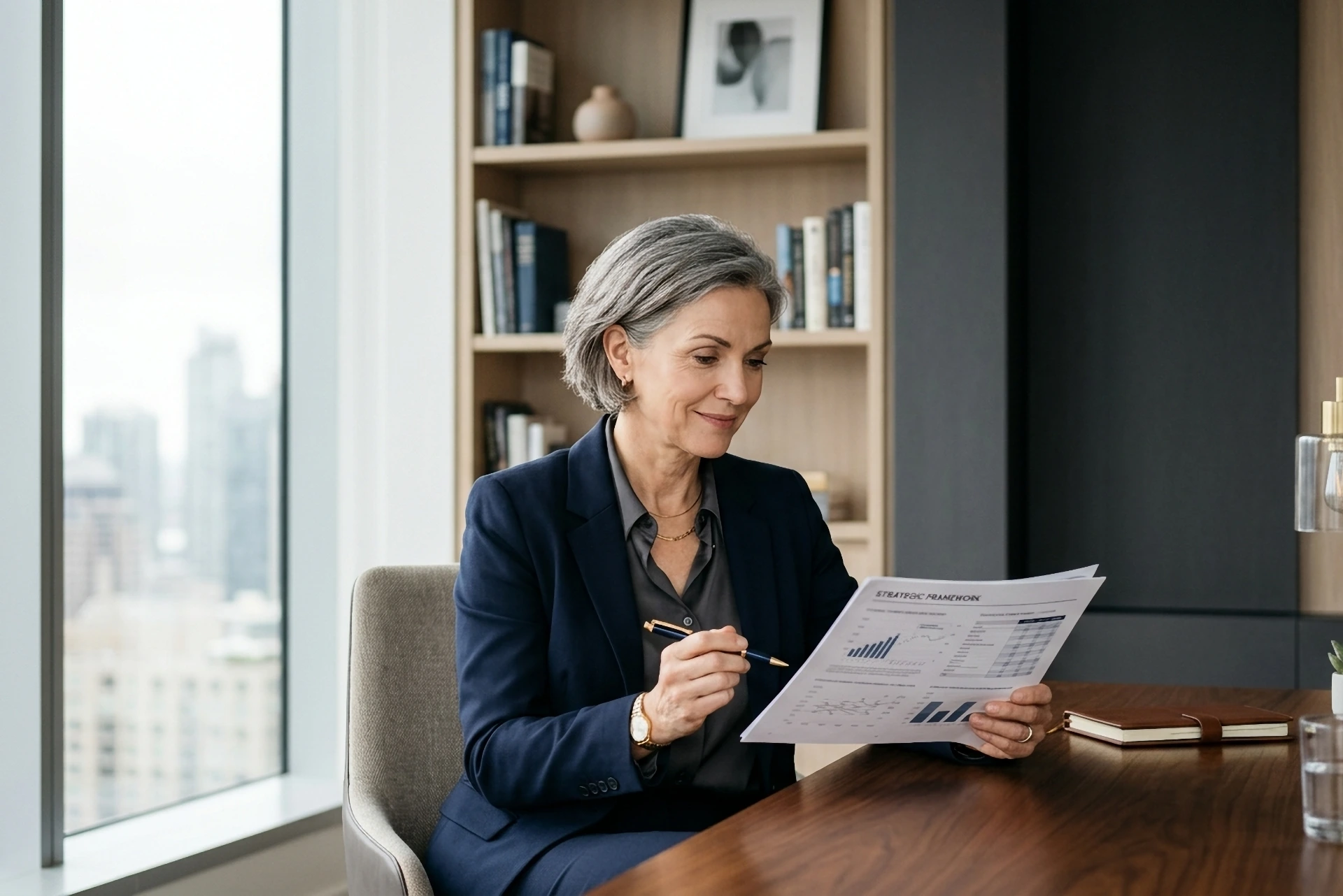 Documents and a notebook on a desk, planning a capital dividend